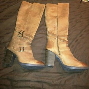 Steve madden leather tall boots